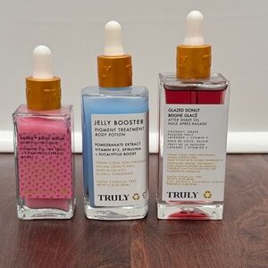 NEW TRULY Skincare Bundle Glazed Donut Oil Barbie Bikini Serum Jelly Booster